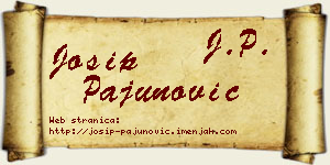 Josip Pajunović vizit kartica